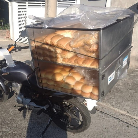 Alumixbox - CAIXA DE PÃO 2 ANDARES