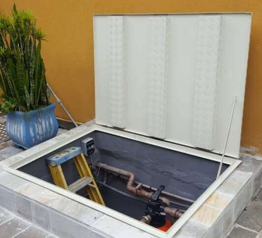 Alumixbox - TAMPA DE CASA DE MAQUINA DE PISCINA